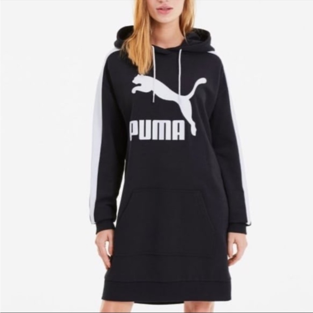 PUMA Women's Black Hoodie Dress size L